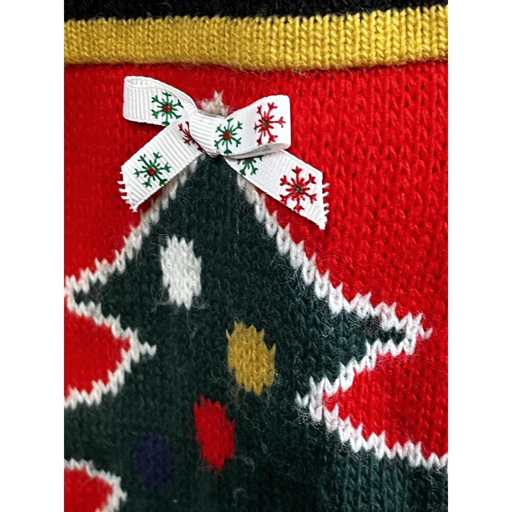 Playclothes Sweater‎ Womens Small Ugly Christmas Cardigan Gingerbread Made USA - Picture 6 of 15